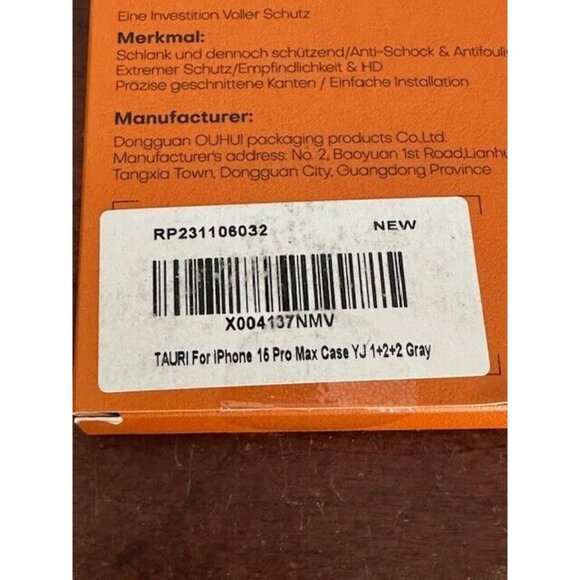 iPhone 15 Pro Max Case TAURI Gray Clear Tempered Glass Protector Camera Cover - Picture 8 of 8